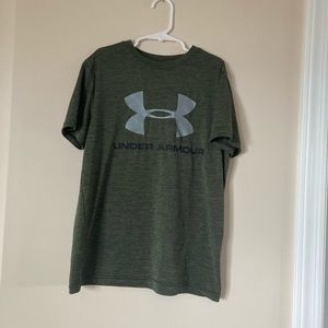Boys green Under Armour shirt